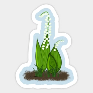 Lily of The Valley Sticker